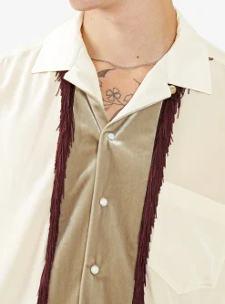 Chambray Velour Shirt Beige<TOGA VIRILIS New