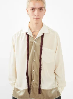 Chambray Velour Shirt Beige<TOGA VIRILIS New
