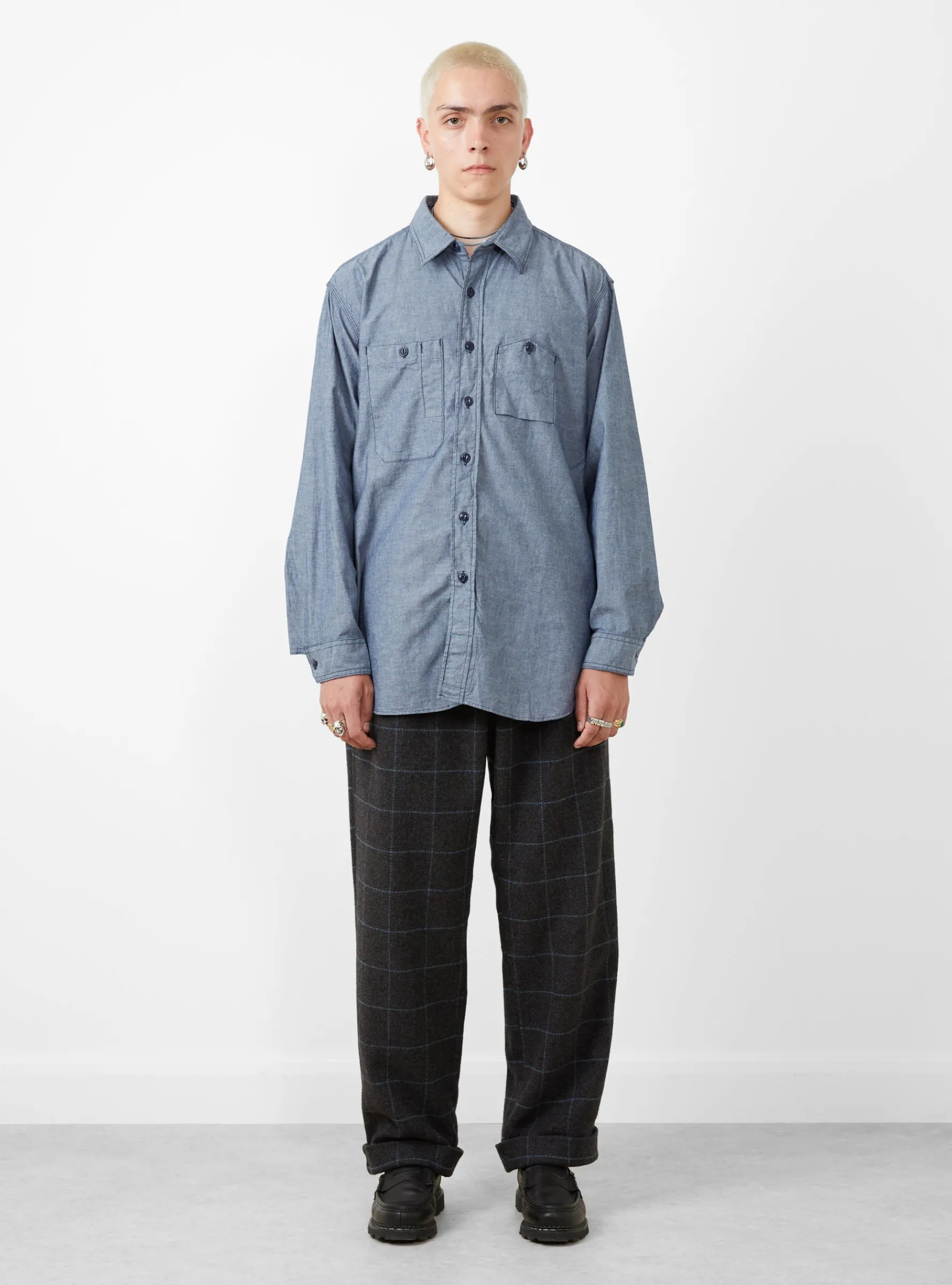 Chambray Work Shirt Indigo<Engineered Garments Hot