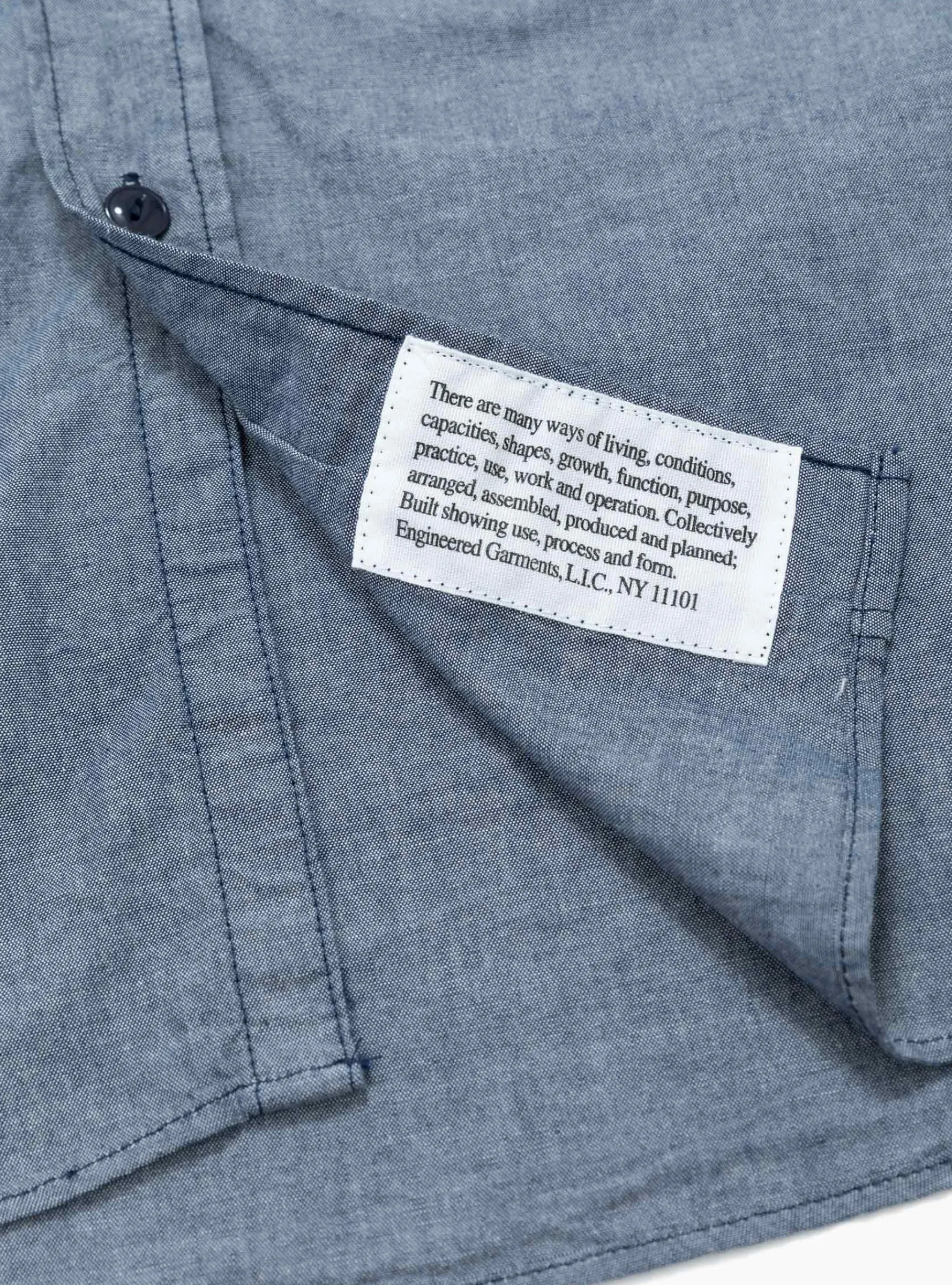 Chambray Work Shirt Indigo<Engineered Garments Hot