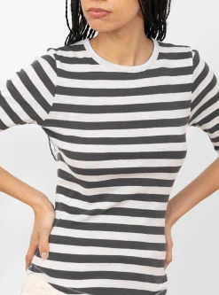 Charlotte Short Sleeve T-Shirt Grey Stone<YMC Fashion