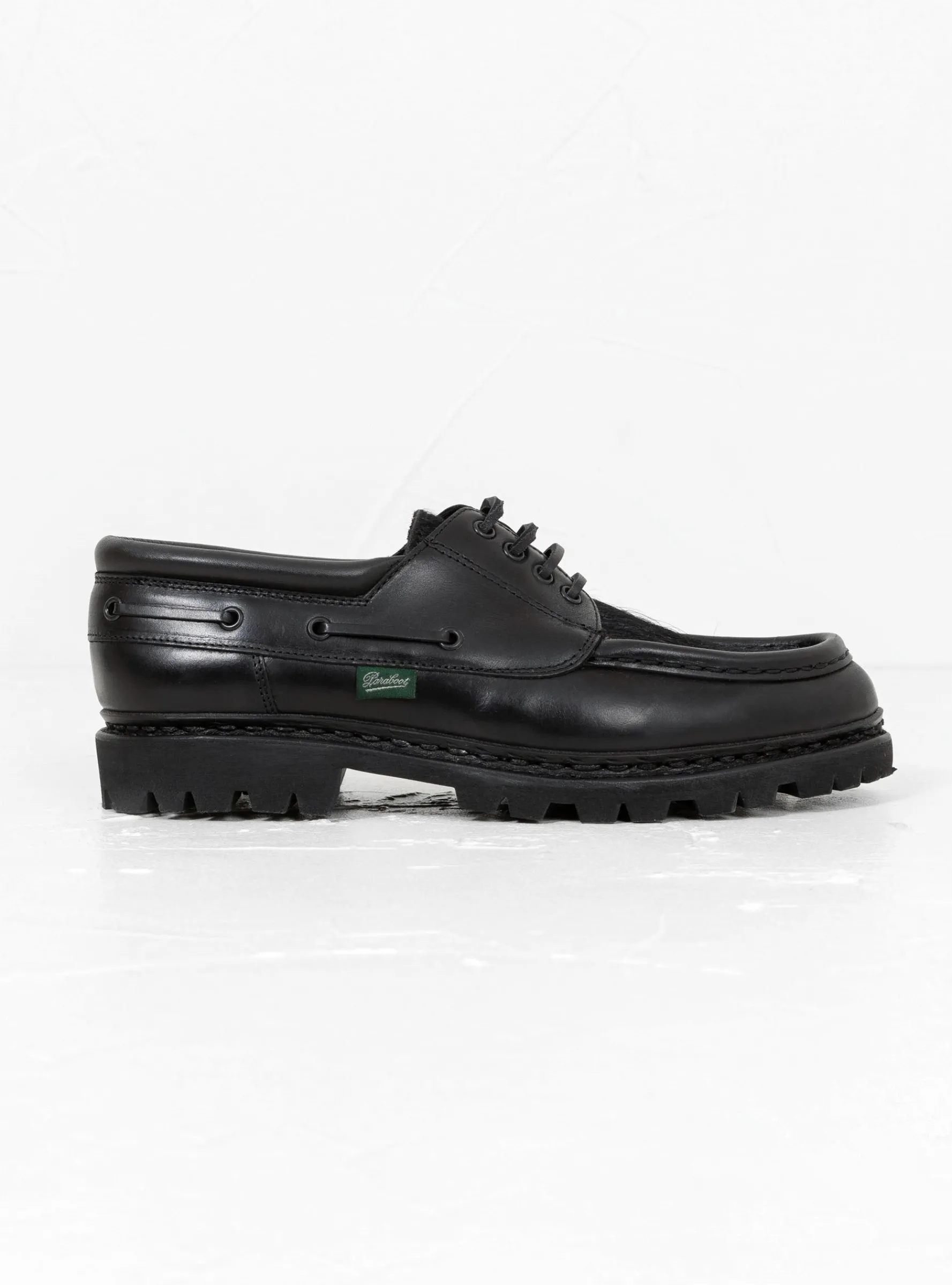 Chimey Shoe Black Smooth Leather & Cow Hair<Paraboot Outlet