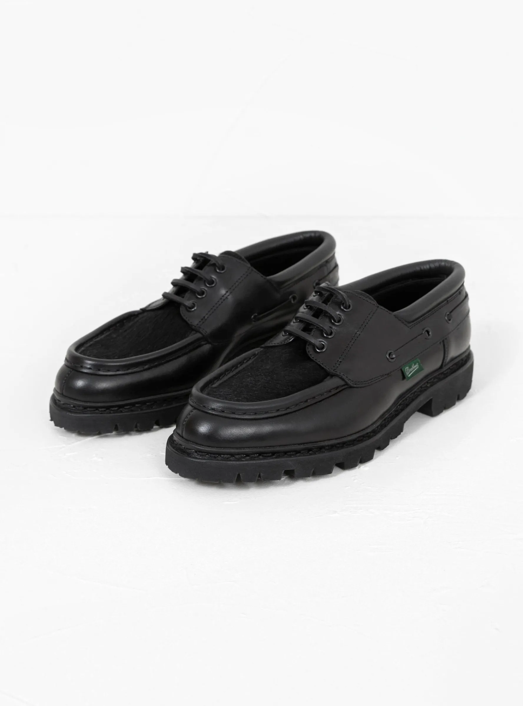 Chimey Shoe Black Smooth Leather & Cow Hair<Paraboot Outlet