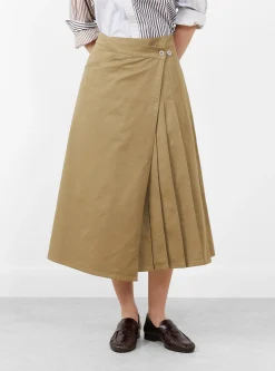 Chino Wrap Skirt Beige<BEAMS BOY Clearance