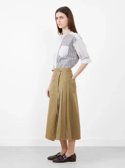 Chino Wrap Skirt Beige<BEAMS BOY Clearance