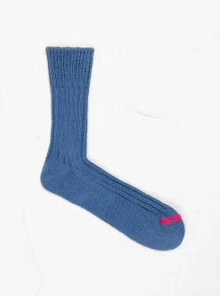 Chunky Ribbed Crew Socks Smalt Blue<ROTOTO Clearance