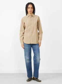 Classic Fit Shirt Beige<nanamica Clearance
