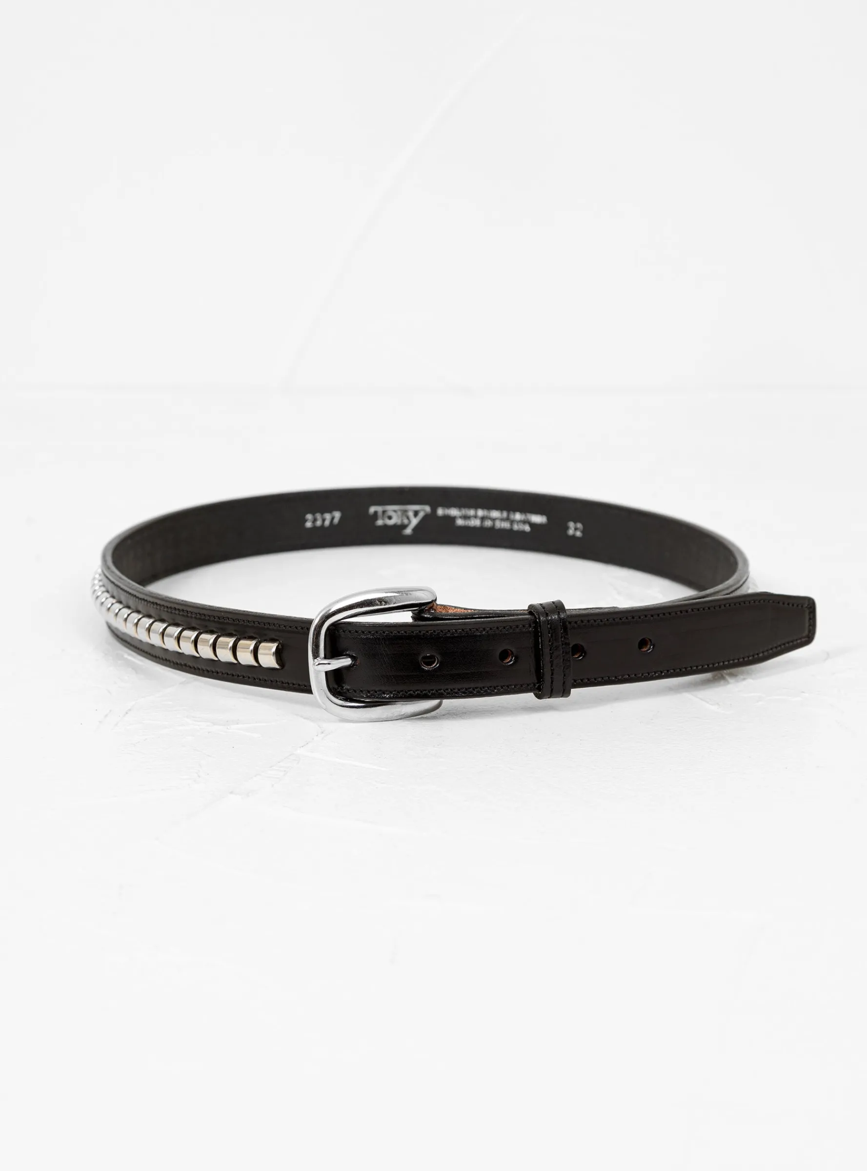 Clincher Belt Black & Silver<Tory Leather Hot