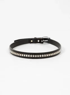 Clincher Belt Black & Silver<Tory Leather Hot