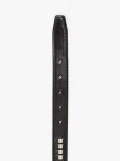 Clincher Belt Black & Silver<Tory Leather Hot