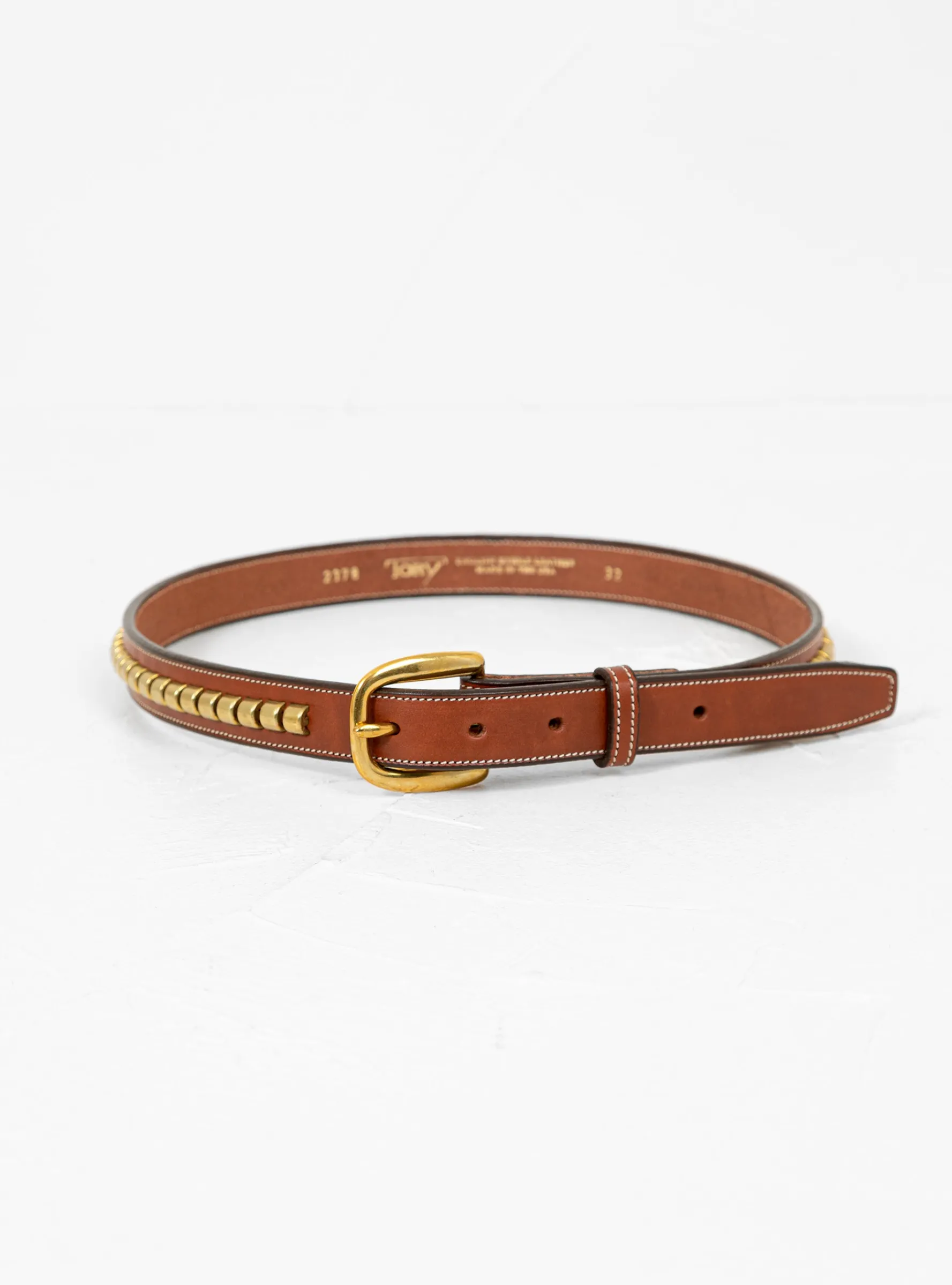 Clincher Belt Oakbark Brown & Brass<Tory Leather Discount