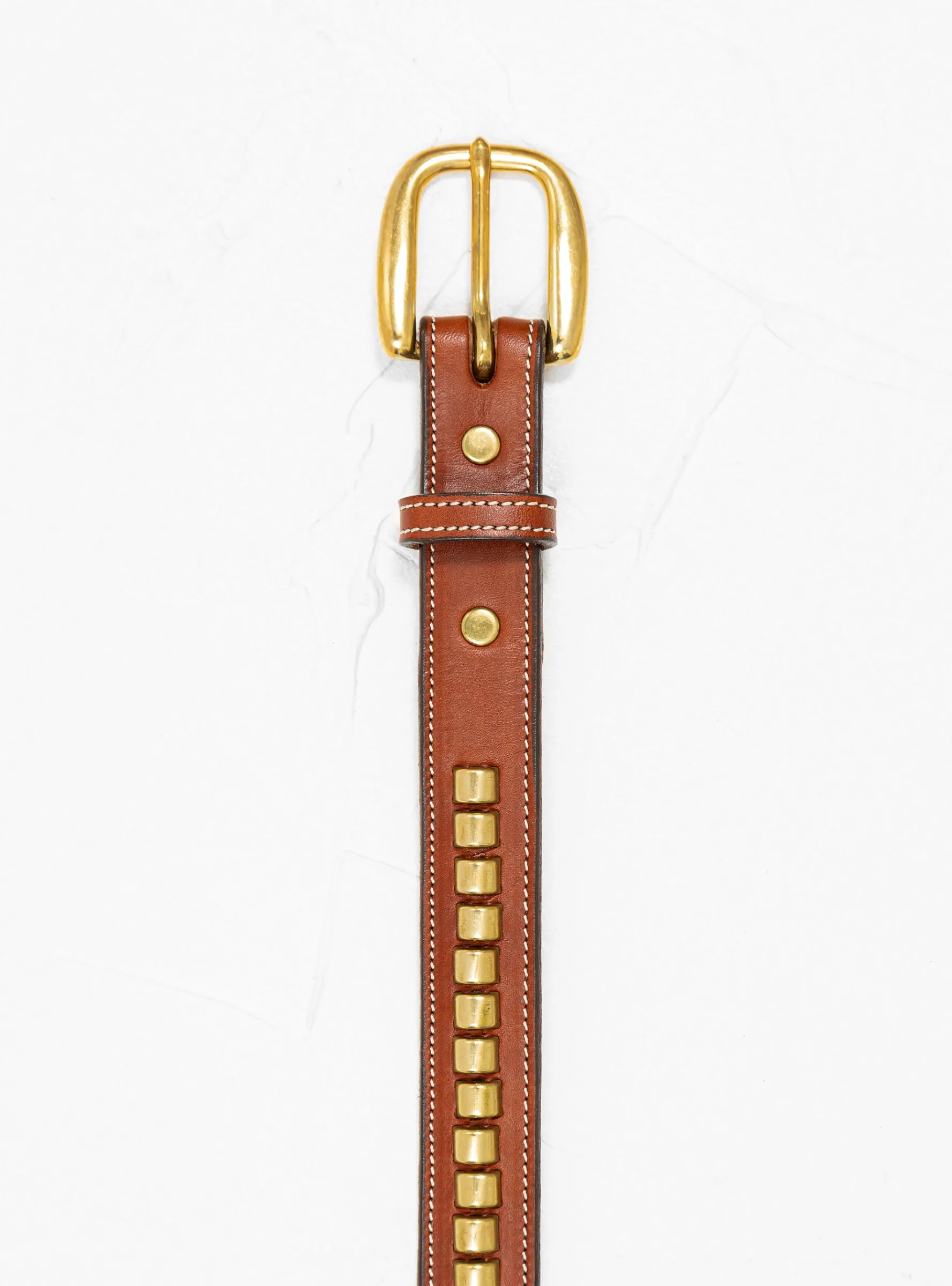Clincher Belt Oakbark Brown & Brass<Tory Leather Discount