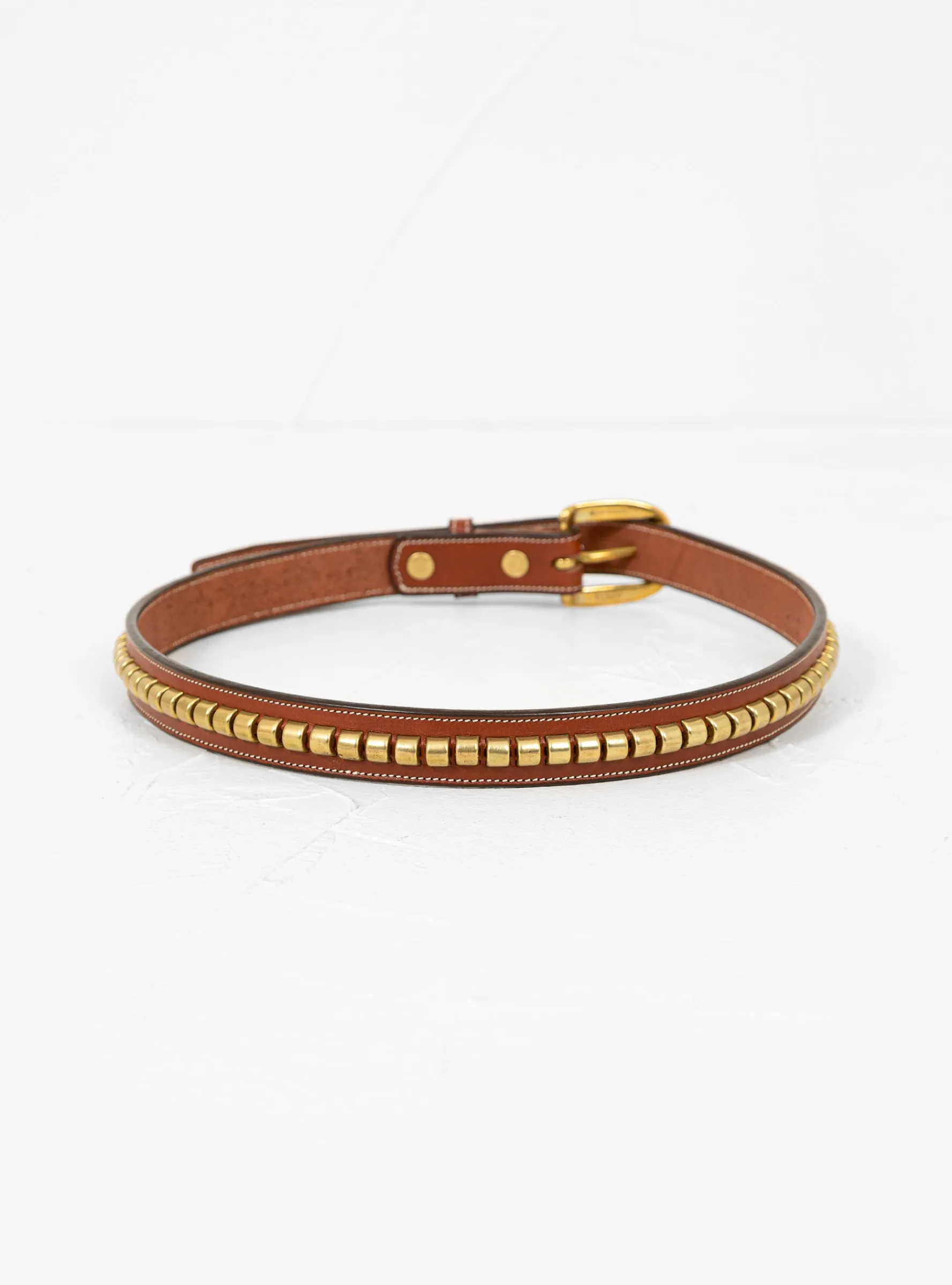 Clincher Belt Oakbark Brown & Brass<Tory Leather Discount
