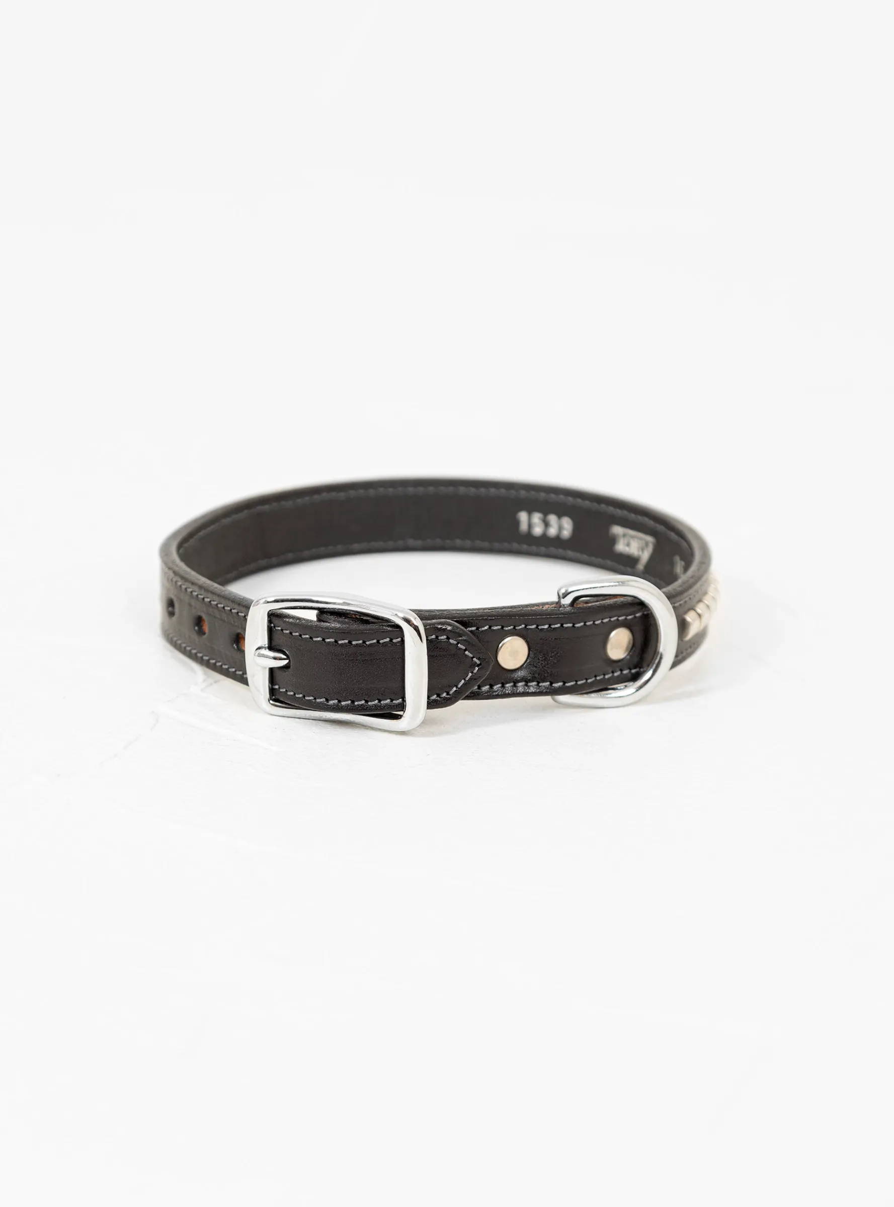 Clincher Dog Collar Black & Silver<Tory Leather Hot