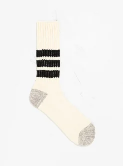 Coarse Ribbed Oldschool Socks Black<ROTOTO Online