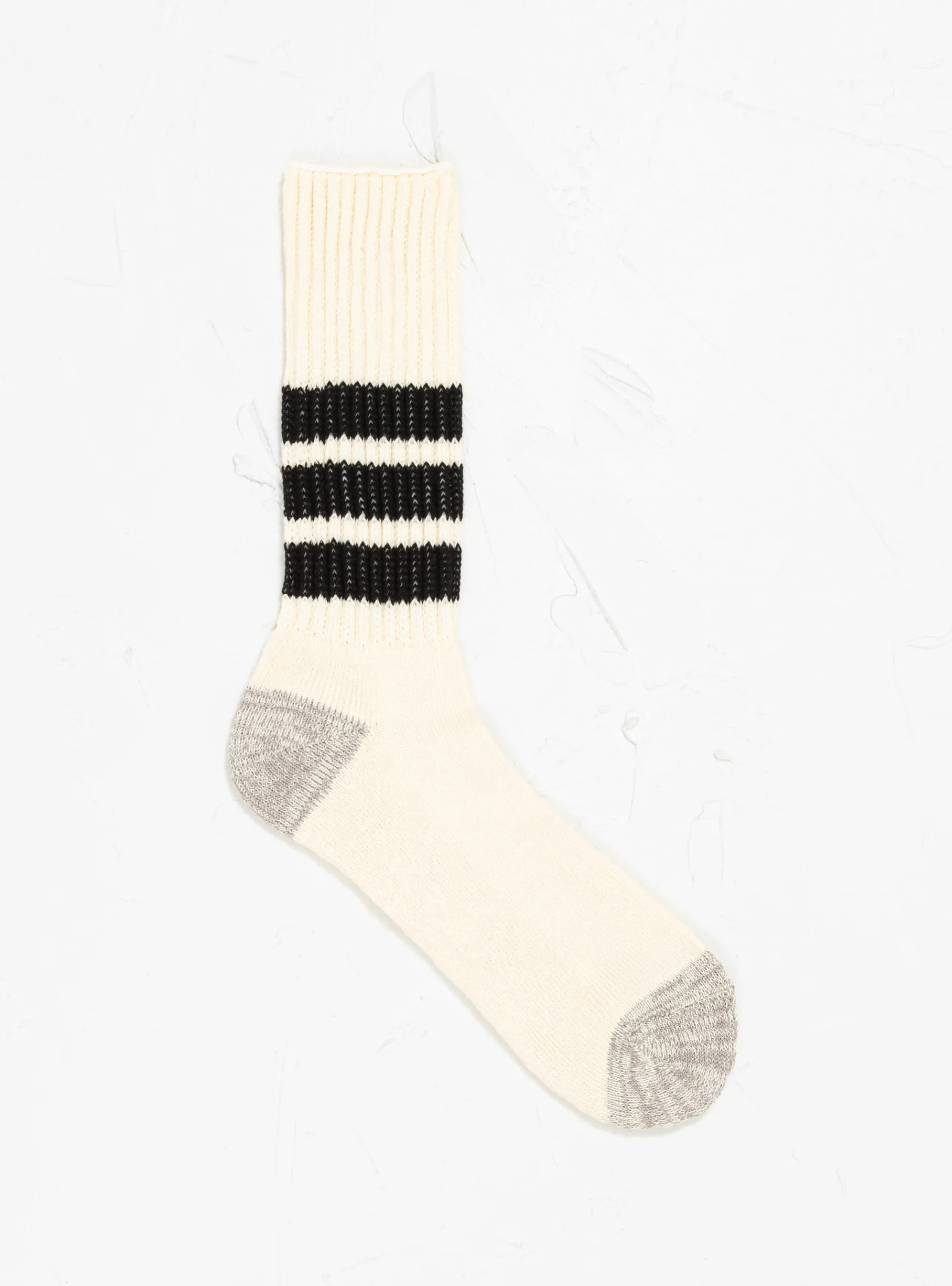 Coarse Ribbed Oldschool Socks Black<ROTOTO Online