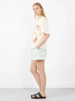 Colbie Shorts Greek Art Ciel Blue<Laite Works Clearance