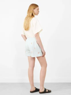 Colbie Shorts Greek Art Ciel Blue<Laite Works Clearance
