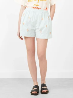 Colbie Shorts Greek Art Ciel Blue<Laite Works Clearance