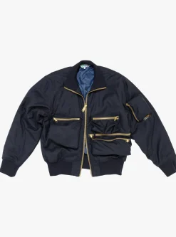 Combat Jacket Navy<TDR Fashion