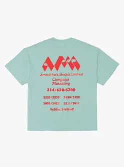 Computer Marketing Logo T-Shirt Ice Blue<Arnold Park Studios Clearance