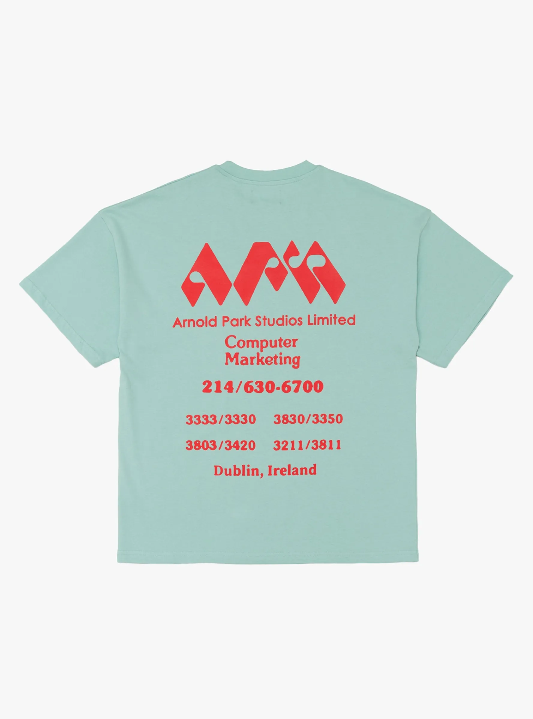 Computer Marketing Logo T-Shirt Ice Blue<Arnold Park Studios Clearance