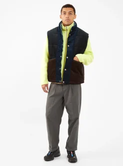 Cord Padded Vest Black<Garbstore Online