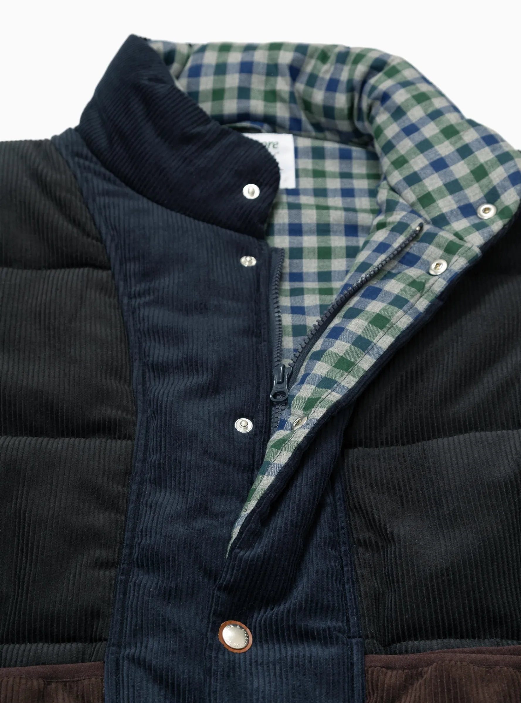 Cord Padded Vest Black<Garbstore Online