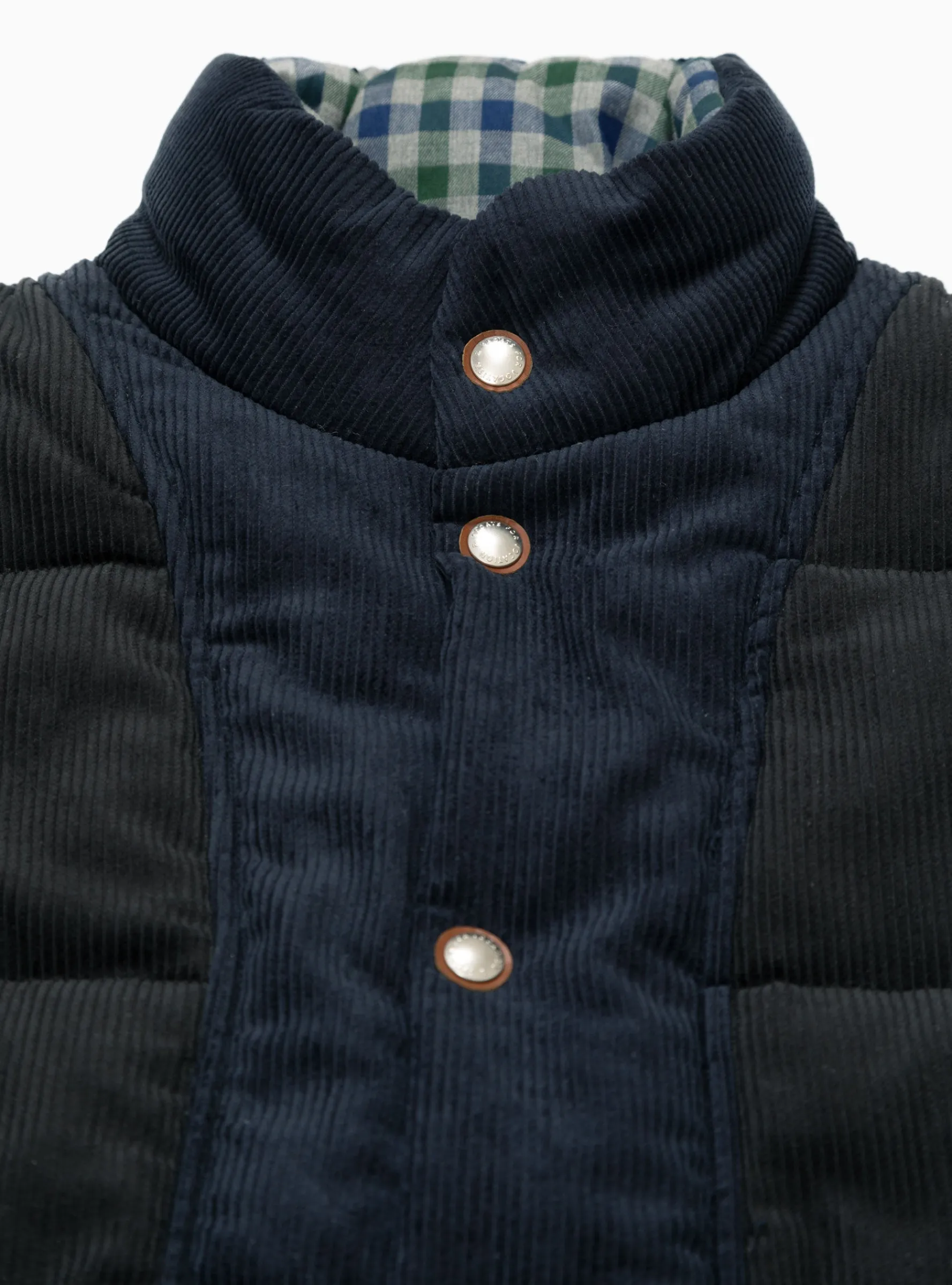 Cord Padded Vest Black<Garbstore Online
