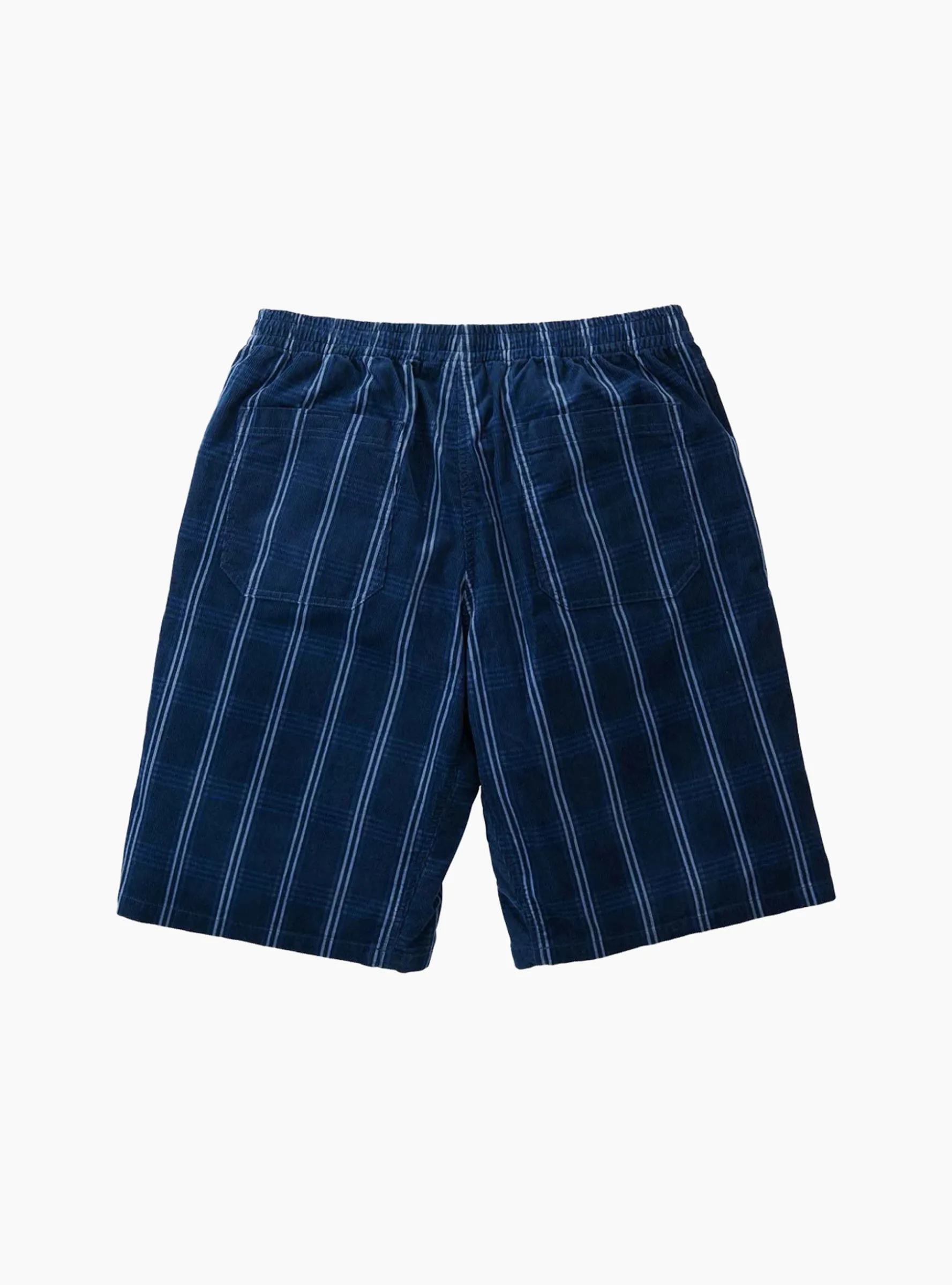 Corduroy Swell Short Navy Check<Gramicci Online