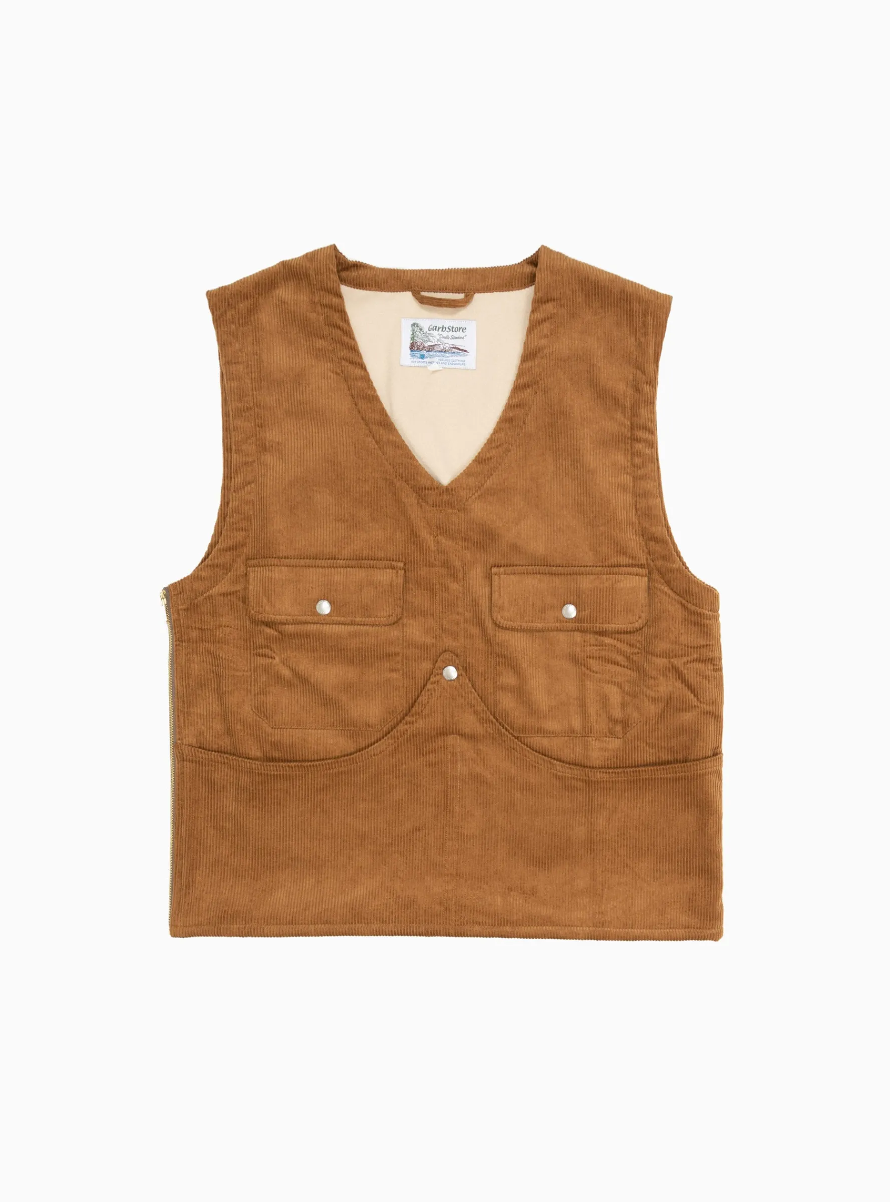 Cord Vest Tobacco<Garbstore New