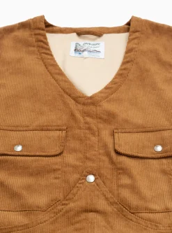 Cord Vest Tobacco<Garbstore New