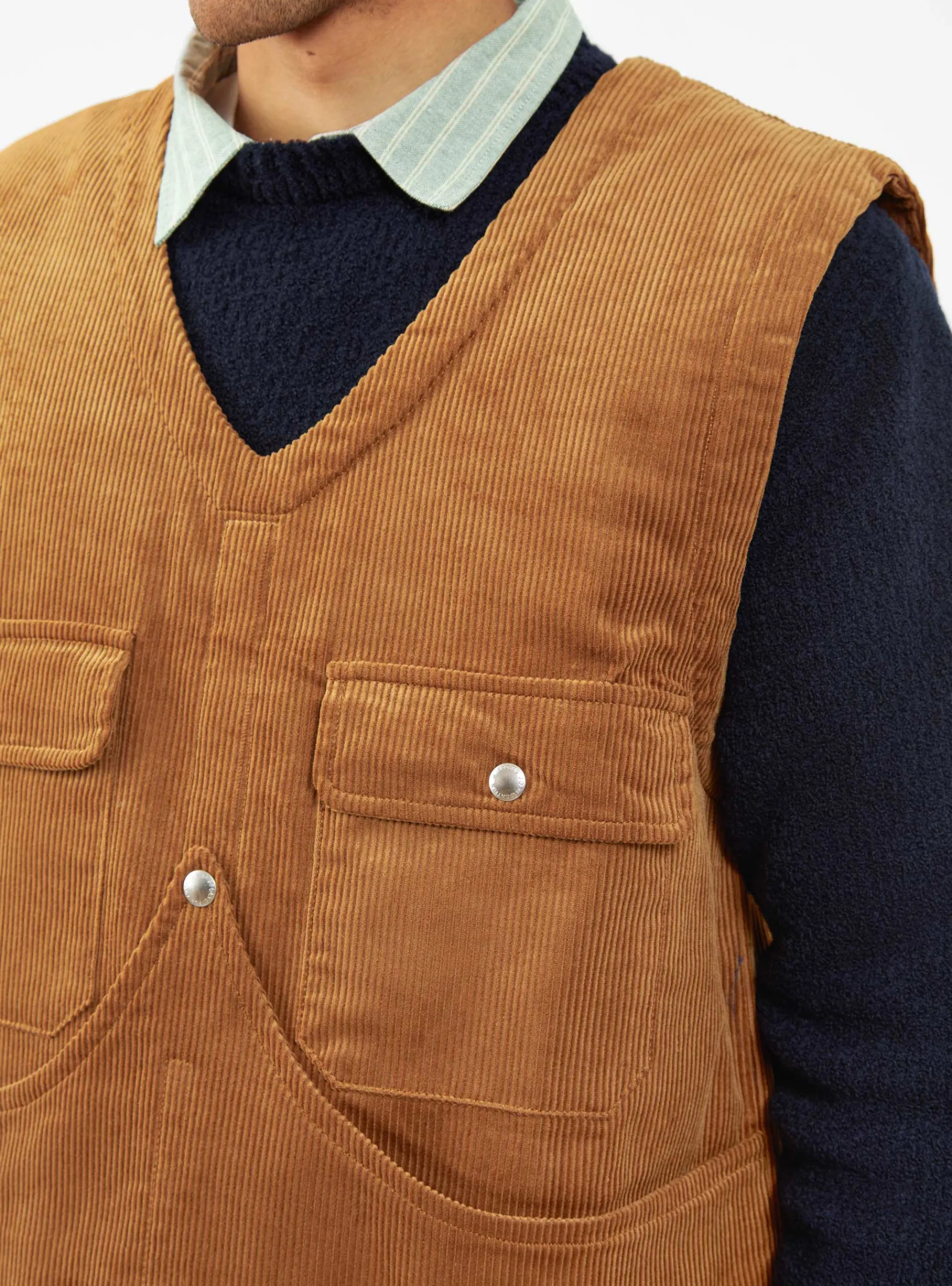 Cord Vest Tobacco<Garbstore New