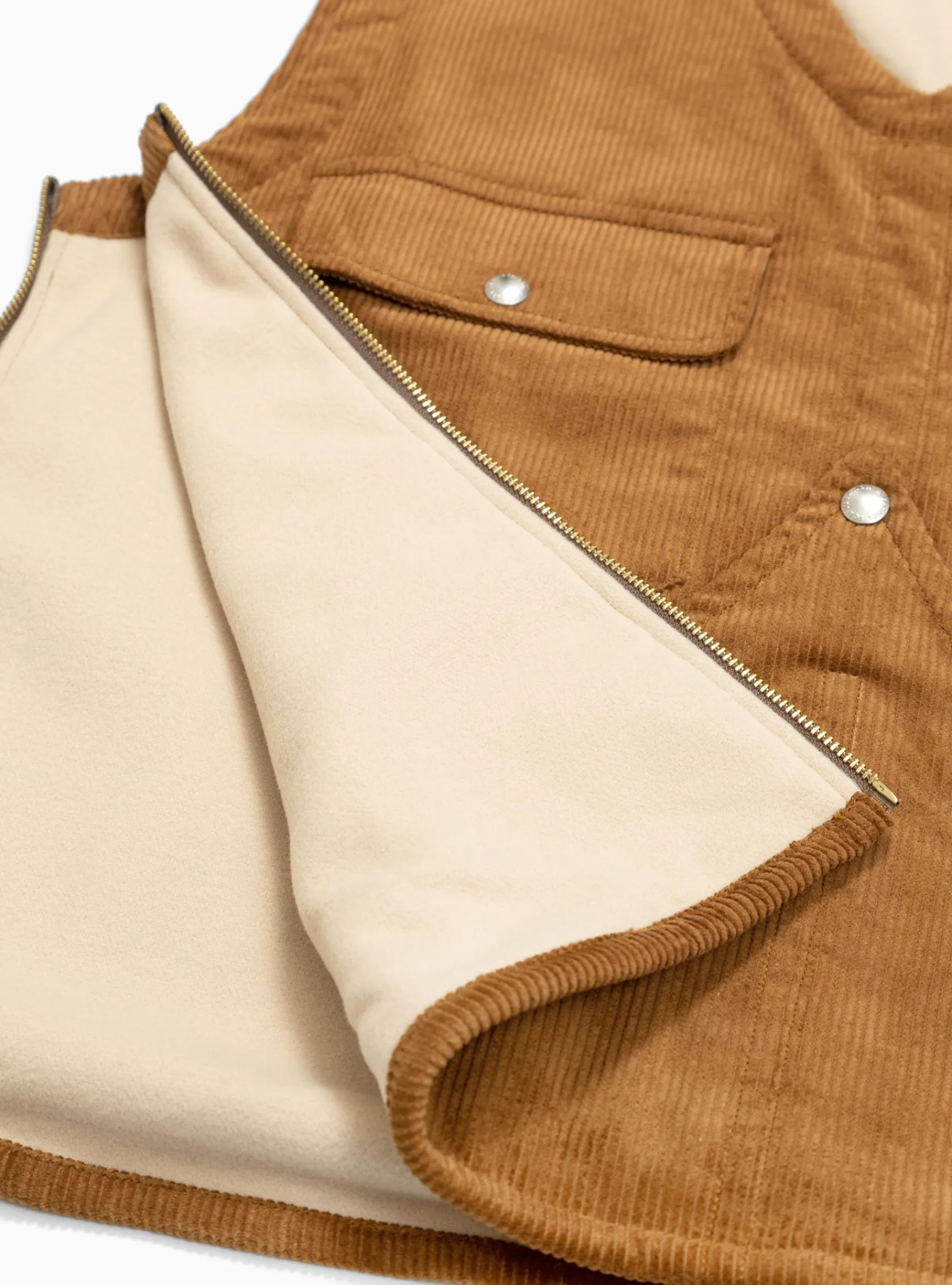 Cord Vest Tobacco<Garbstore New
