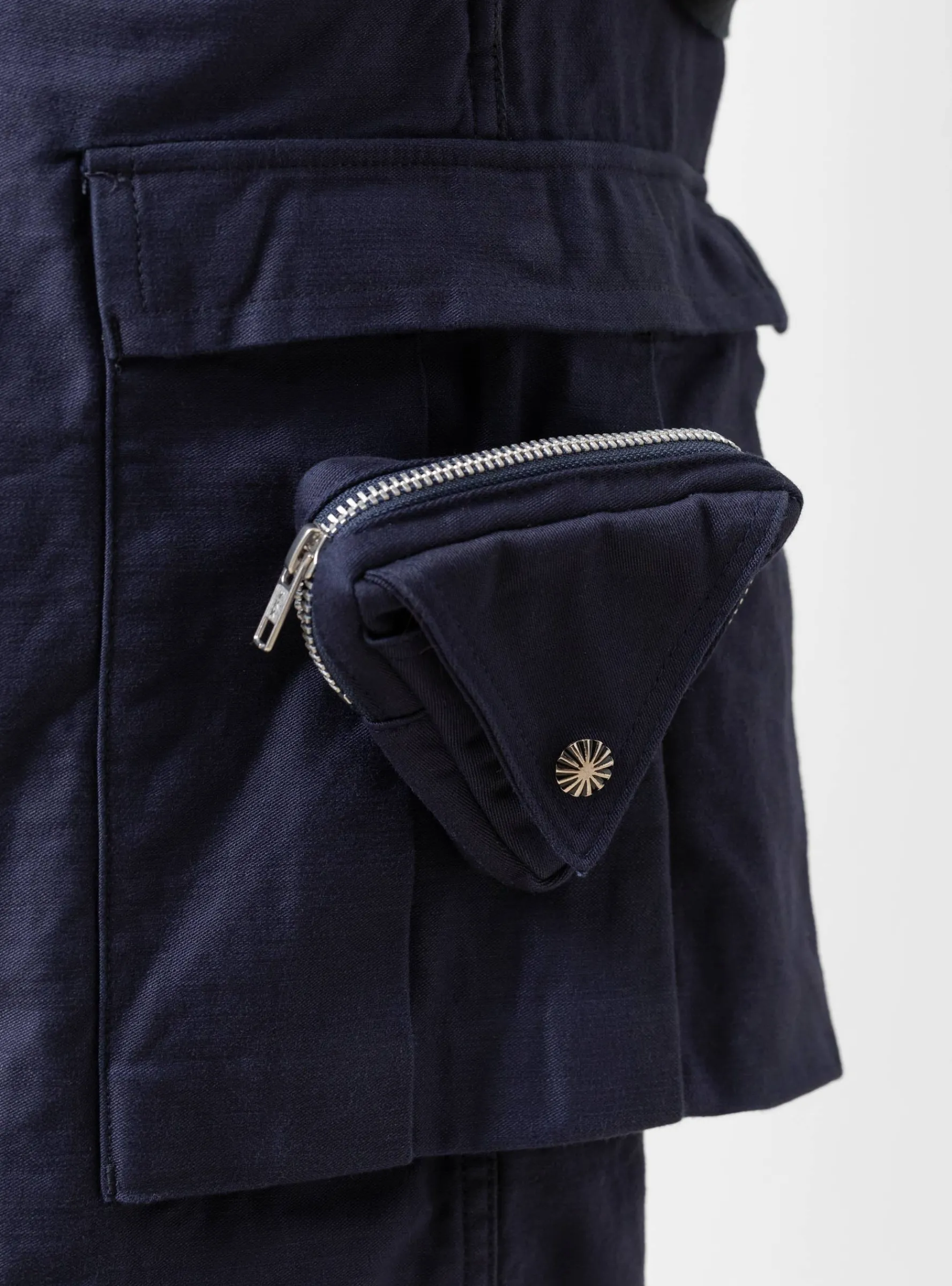 Cotton Cargo Trousers Navy<TOGA VIRILIS New