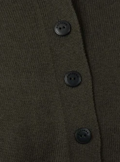 Cotton Cashmere Knit Cardigan Dark Moss<Cordera Outlet