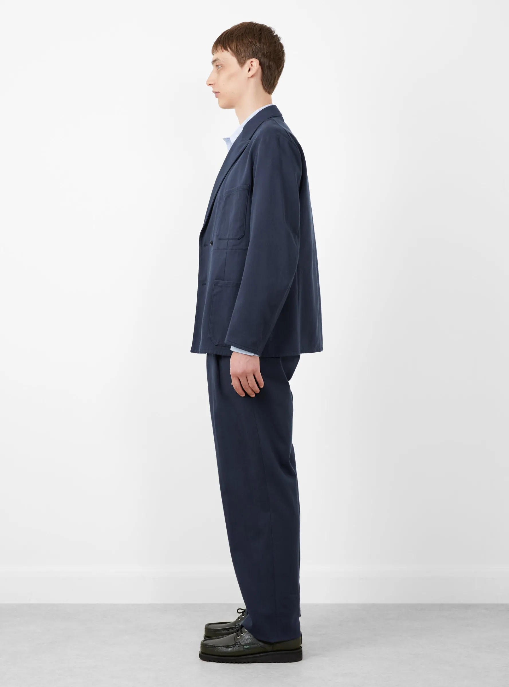 Cotton Manhattan Trousers Navy<Kaptain Sunshine New