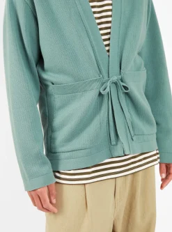 Cotton Open Cardigan Teal<The English Difference Clearance