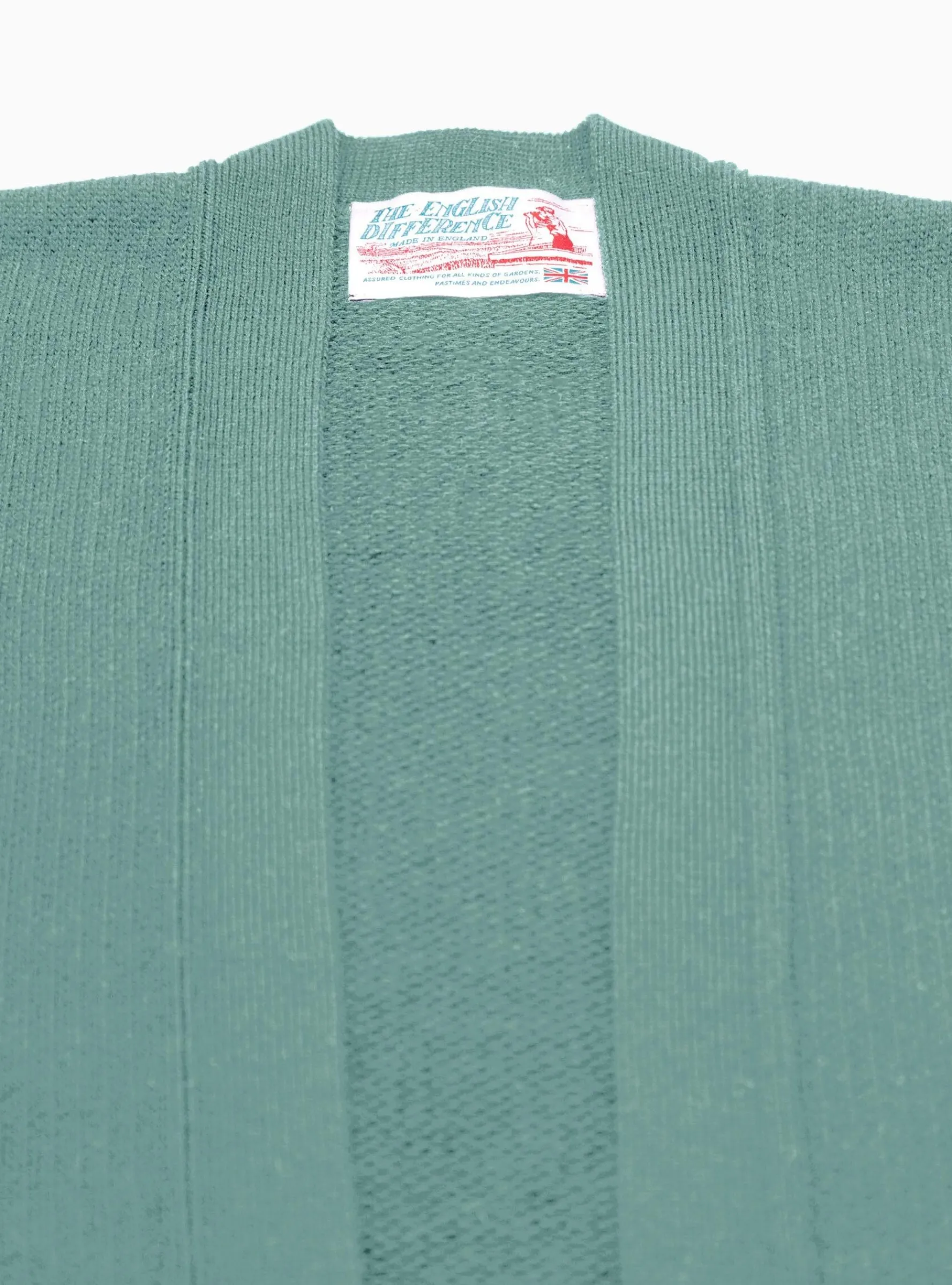 Cotton Open Cardigan Teal<The English Difference Clearance