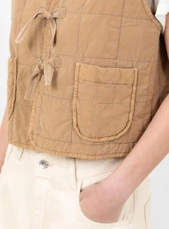 Cotton Quilt Life Vest Almond<Girls of Dust Online