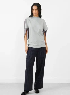 Cotton Short Sleeve Jersey Grey<TOGA PULLA New