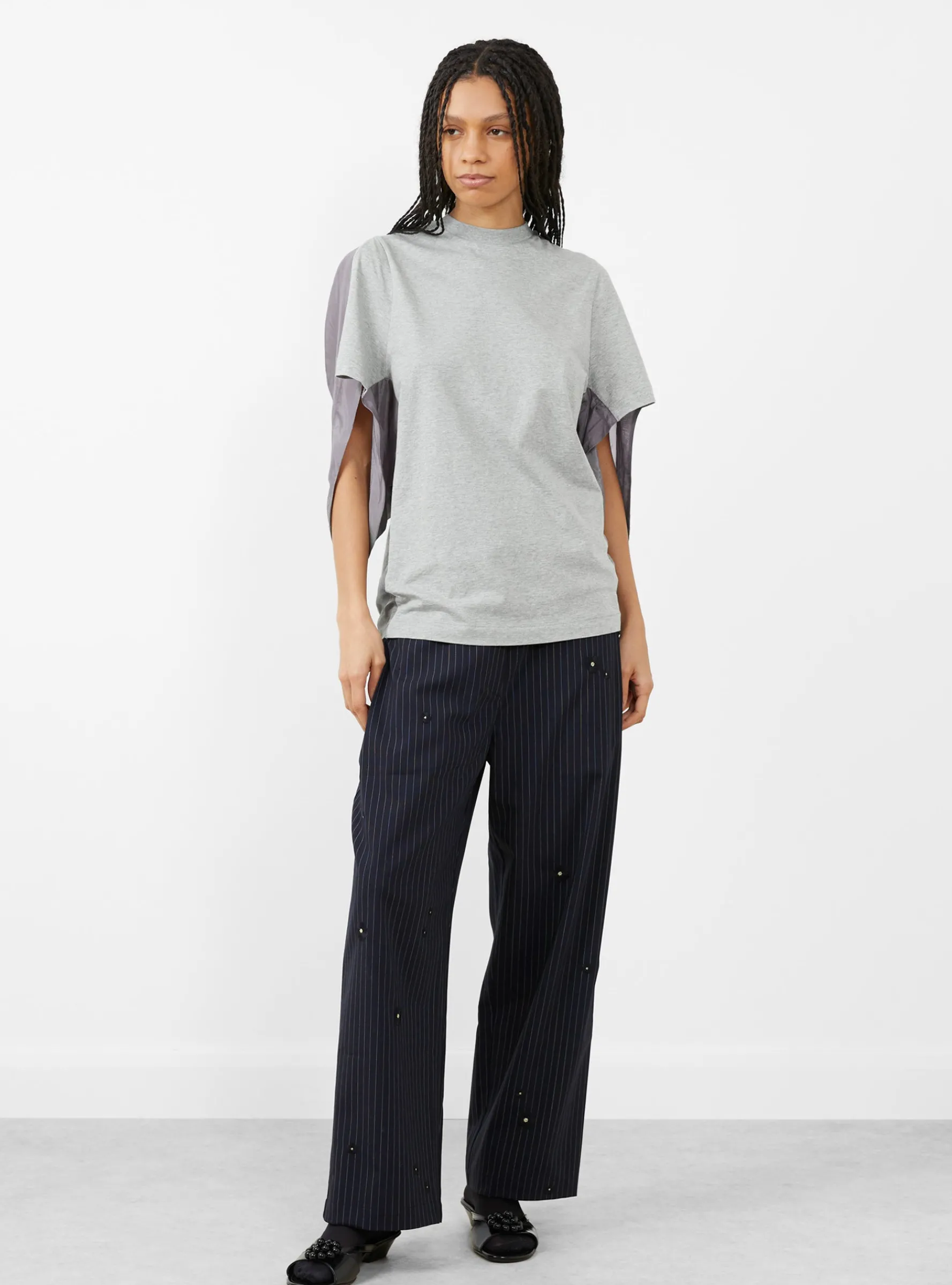 Cotton Short Sleeve Jersey Grey<TOGA PULLA New