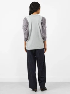 Cotton Short Sleeve Jersey Grey<TOGA PULLA New