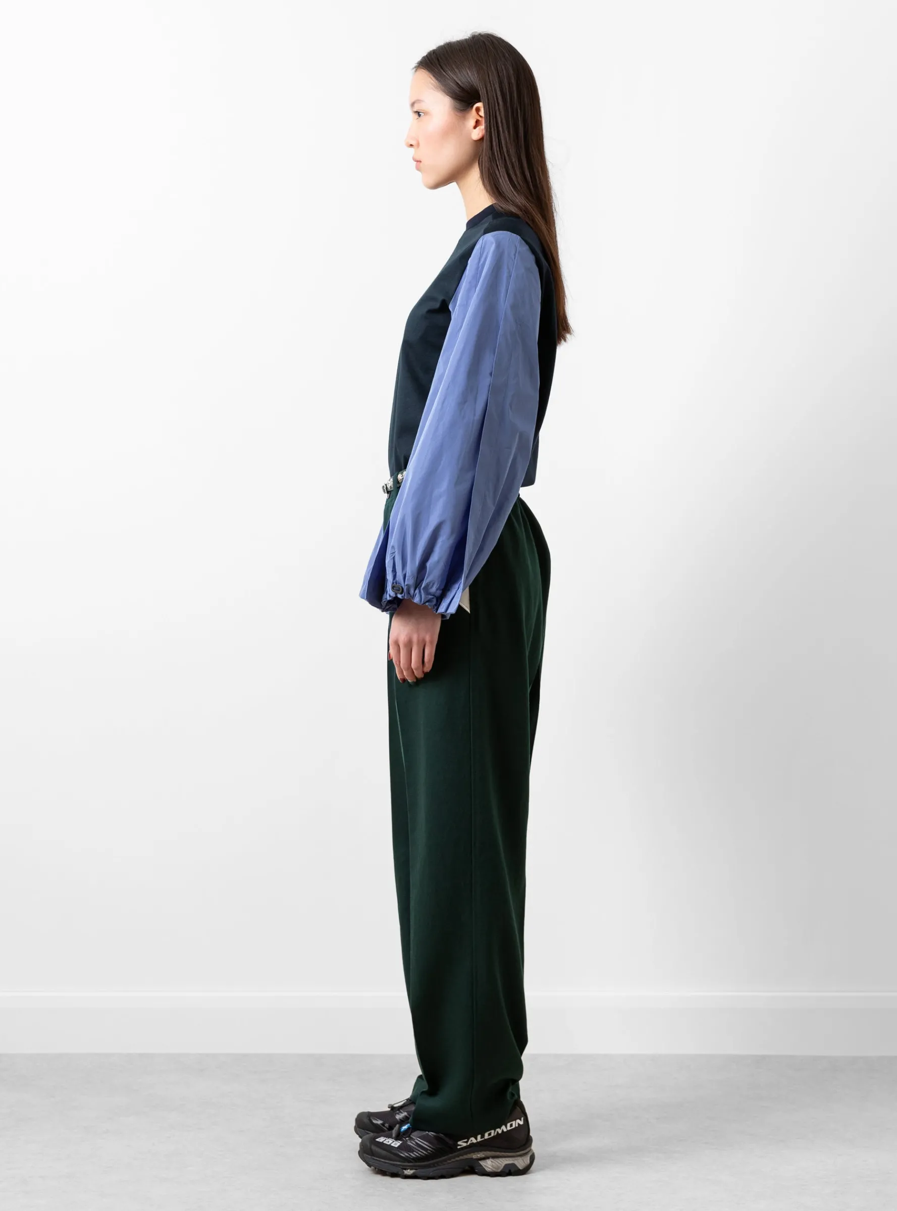 Cotton Taffeta Top Navy<TOGA PULLA Sale
