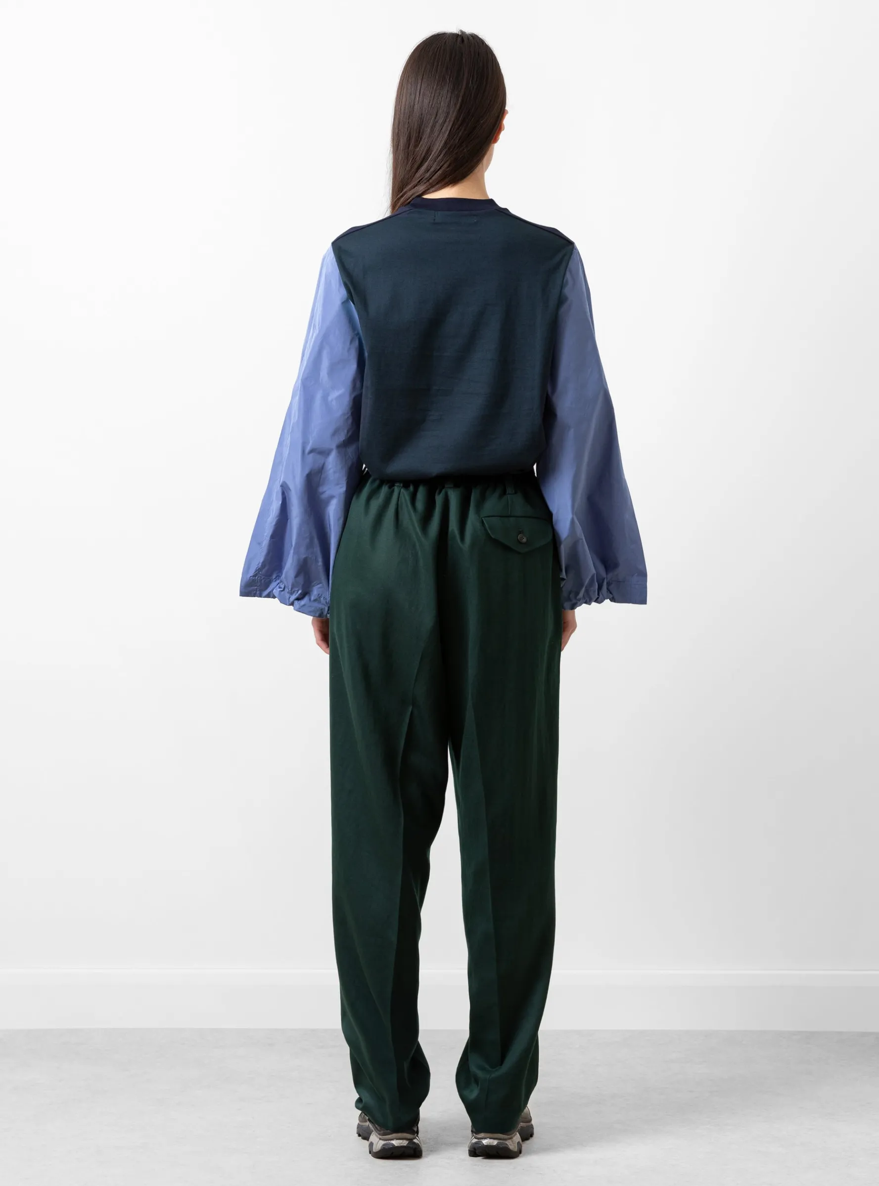 Cotton Taffeta Top Navy<TOGA PULLA Sale