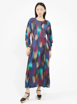 Crackle Jersey Dress Blurry Dots<Henrik Vibskov Best