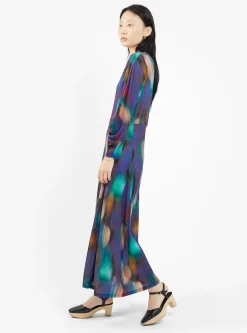 Crackle Jersey Dress Blurry Dots<Henrik Vibskov Best