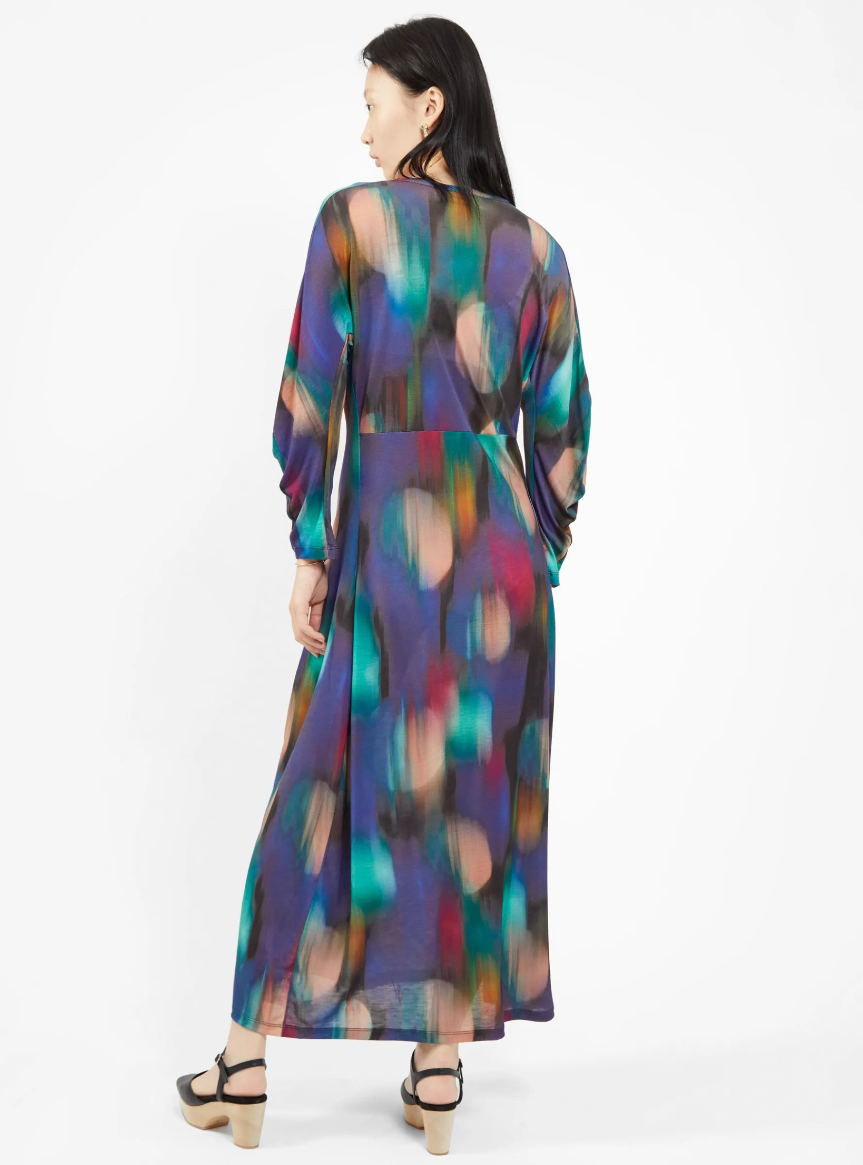 Crackle Jersey Dress Blurry Dots<Henrik Vibskov Best