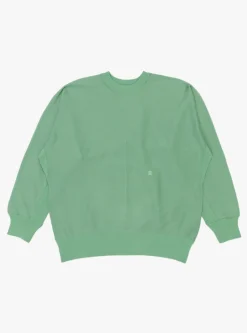 Crew Neck Sweatshirt Coral Green<nanamica Discount