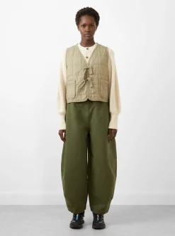 Cropped Light Padded Quilted Vest Elmwood<Girls of Dust Outlet